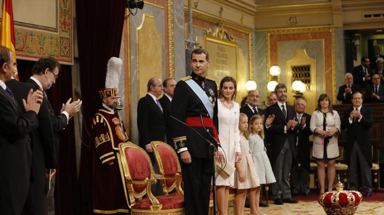 Felipe VI, en su proclamación como Rey ante las Cortes