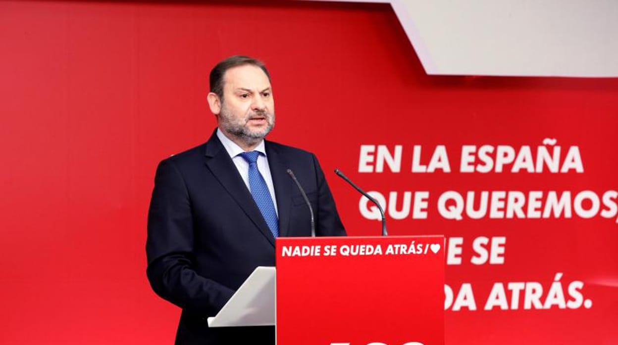 El ministro de Transportes y secretario de Organización del PSOE, José Luis Ábalos