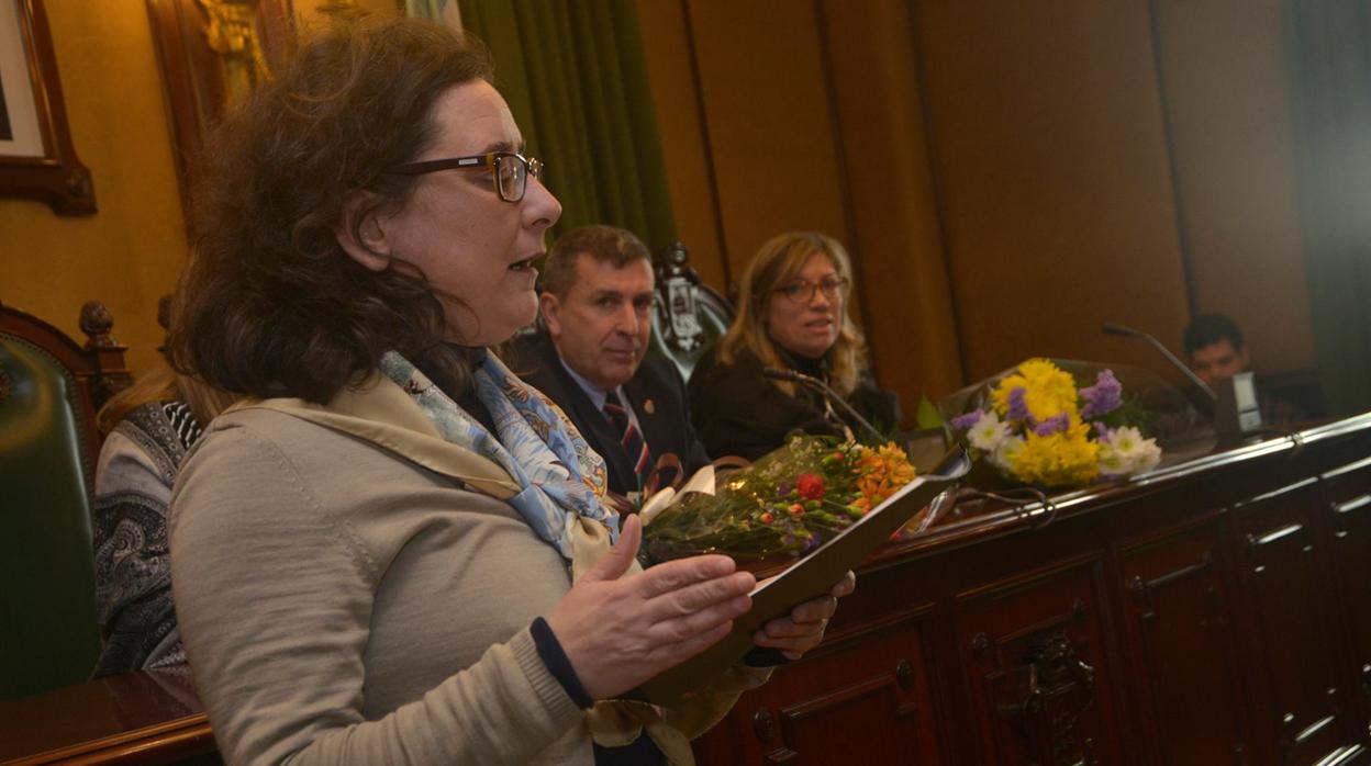 Alicia Padín, en una imagen de 2016 durante un acto del Concello de Ribeira