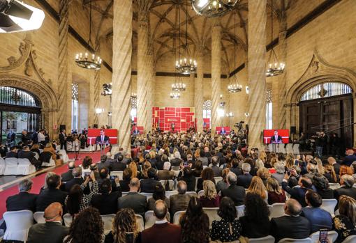 Imagen de la entrega de los premios Jaume I 2019 en la Lonja de Valencia