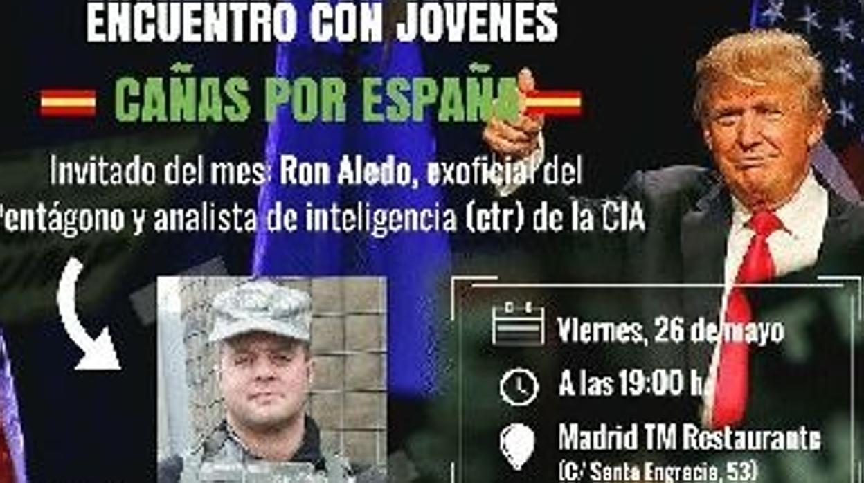 El 26 de mayo de 2017, Vox anunciaba así un encuentro con un miembro del partido republicano