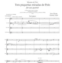 Primera página de la partitura