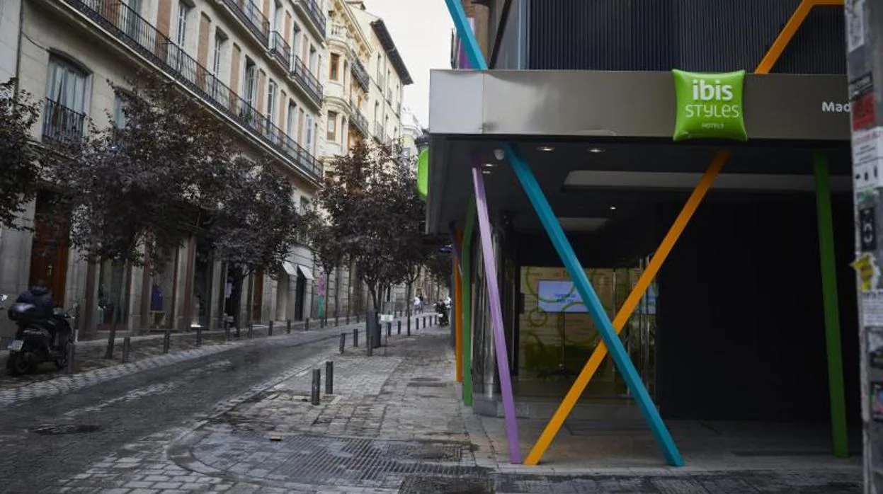 Uno de los hoteles del centro de Madrid, apenas sin clientes