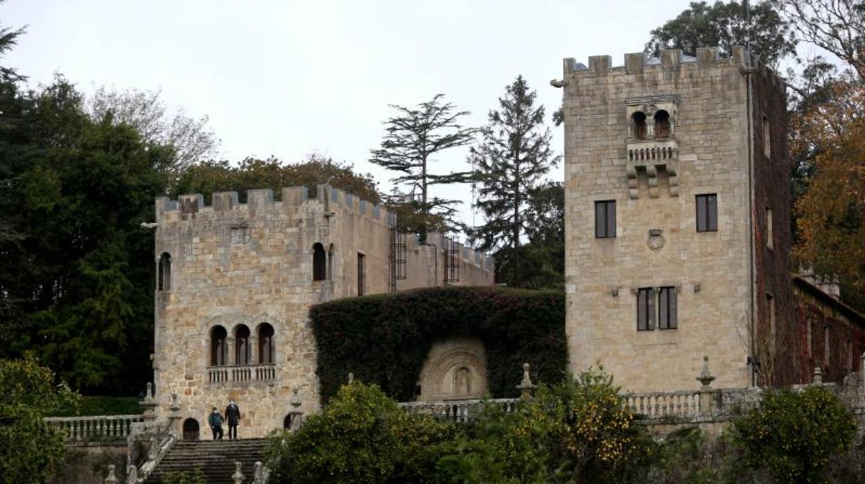 Vista de las torres del pazo de Meirás, en la localidad coruñesa de Sada