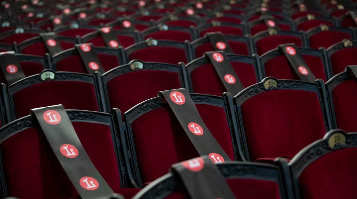 Medidas anticovid en el Gand Teatre Liceu de Barcelona