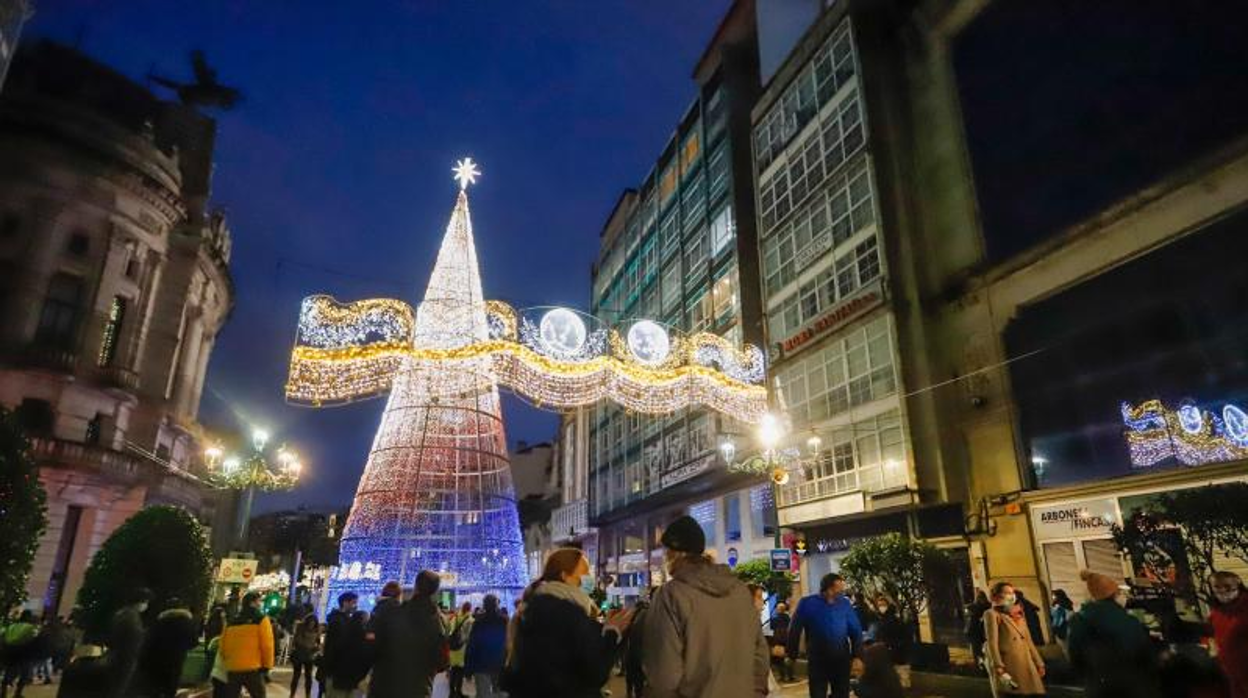 Luces de Navidad en Vigo