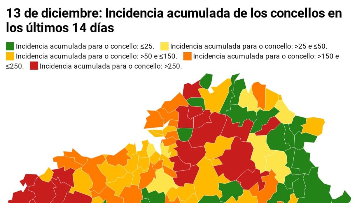 Coronavirus Galicia: descubre si tu concello es de los más afectados y sus restricciones en el día de hoy