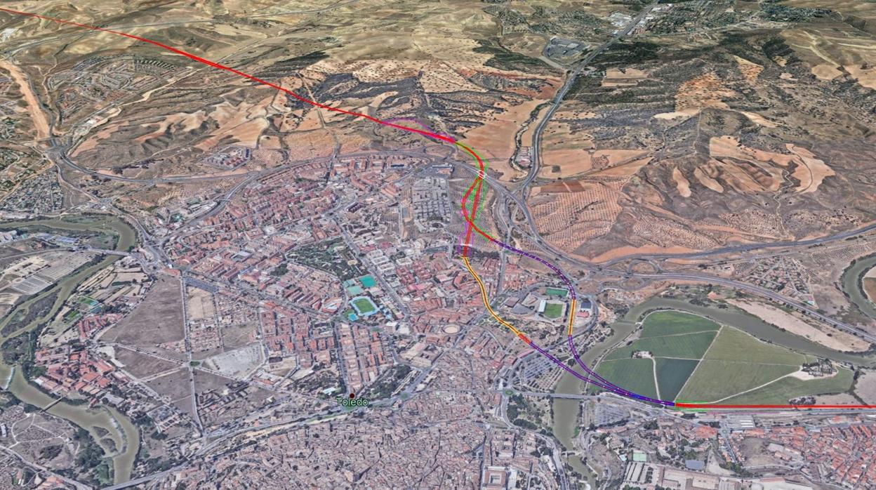 Los dos trazados que más aceptación tienen, por el momento, para construir el trazado del AVE a Extremadura por Toledo