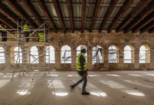 Imagen de las obras de rehabilitación del futuro Centro de Arte Hortensia Herrero de Valencia