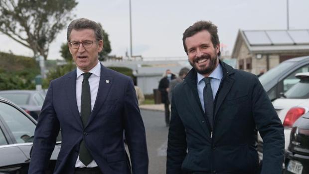 Casado opone la gestión de Feijóo a la «incompetencia» de Sánchez