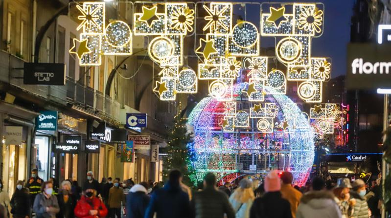 Luces de Navidad en Vigo