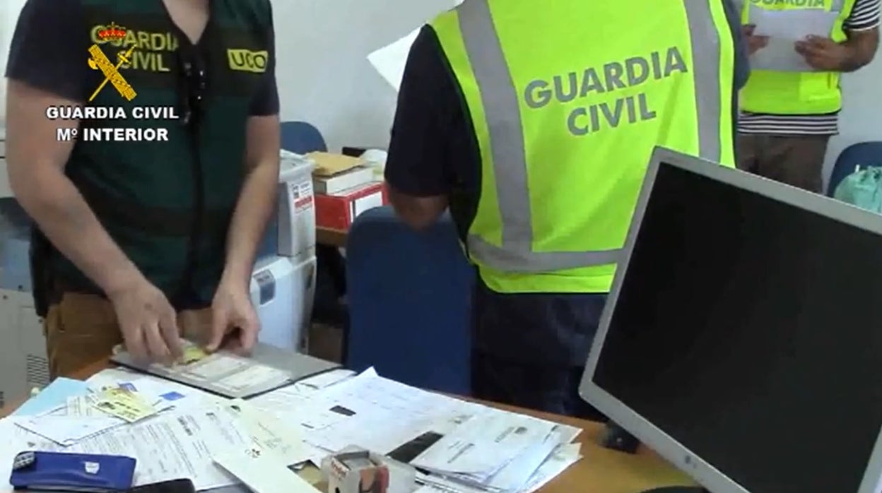 Imagen de archivo de una operación de la Guardia Civil