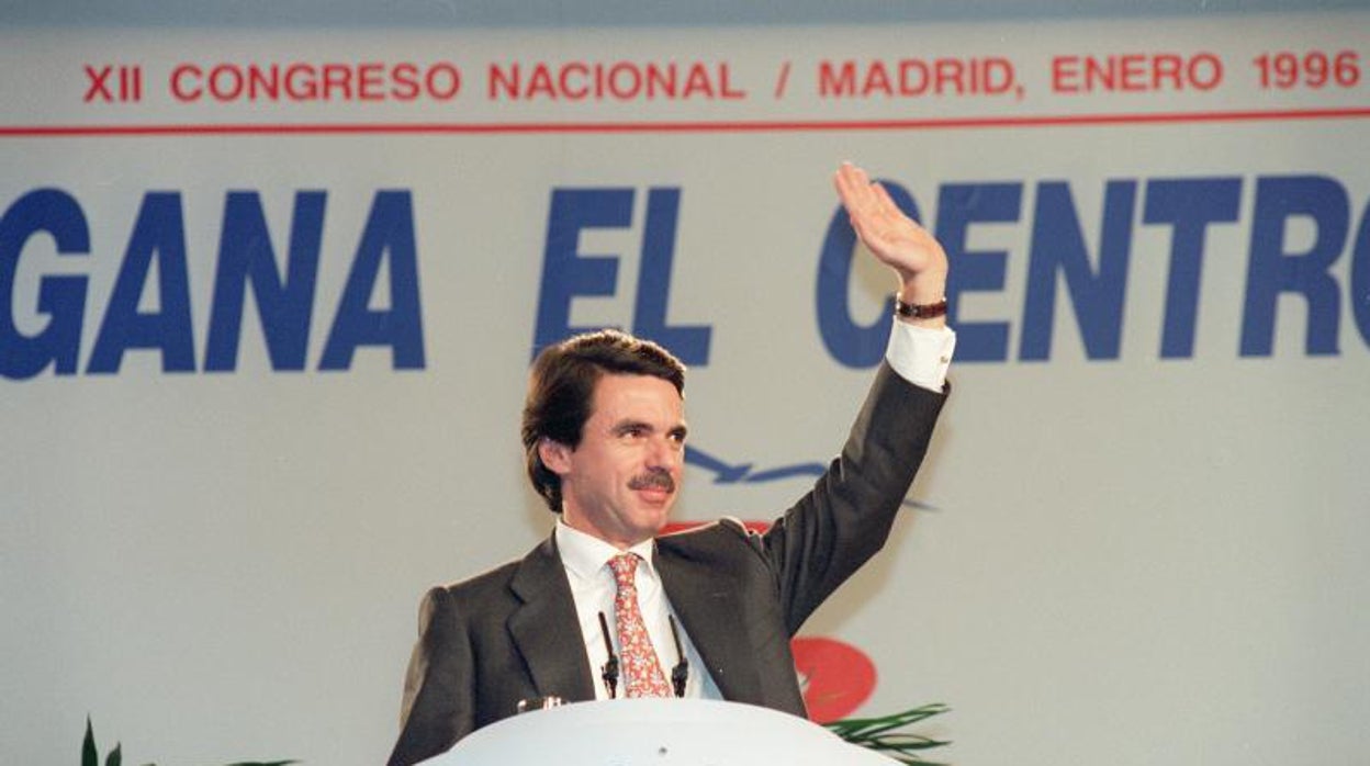 El expresidente José María Aznar, en una imagen de 1996