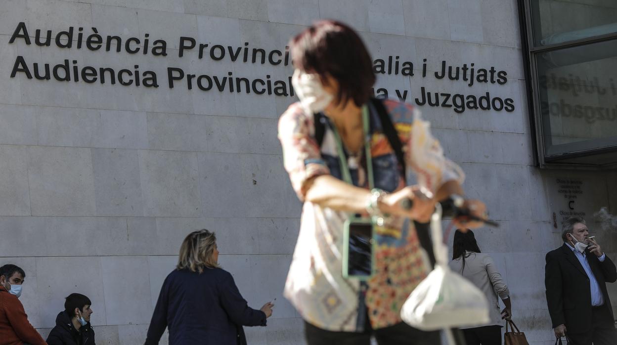 Imagen de la fachada de la Audiencia Provincial de Valencia