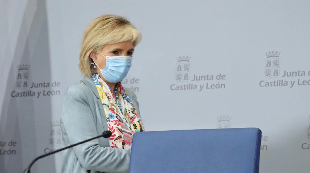 La consejera de Sanidad, Verónica Casado, en la rueda de prensa posterior al Consejo de Gobierno
