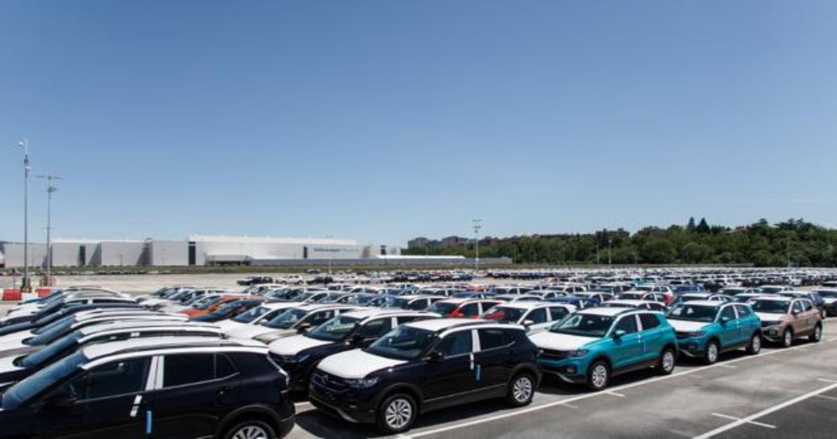 Campa de expedición de vehículos de Volkswagen Navarra