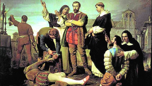 Imagen del lienzo «Ejecución de los comuneros de Castilla», de Antonio Gisbert