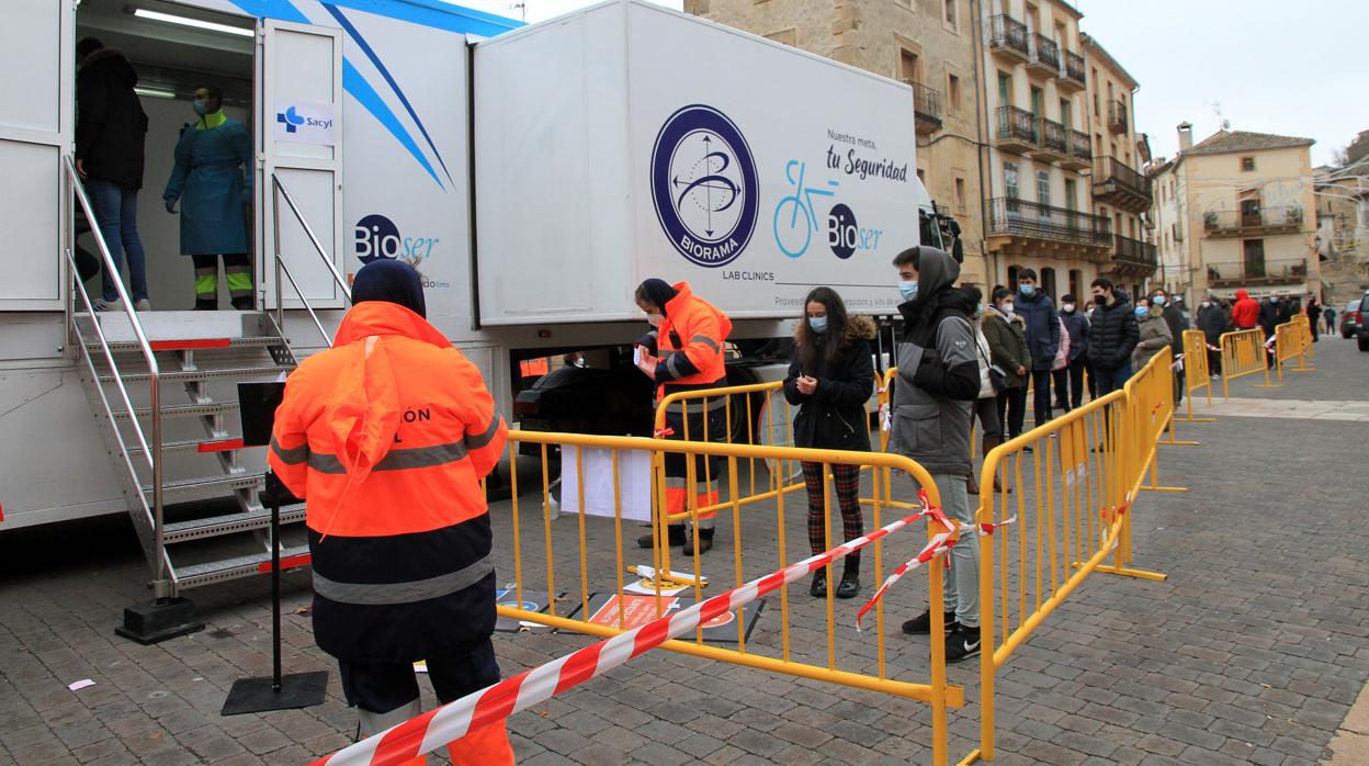 Cribado masivo realizado durante e l pasado jueves en la localidad segoviana de Sepúlveda