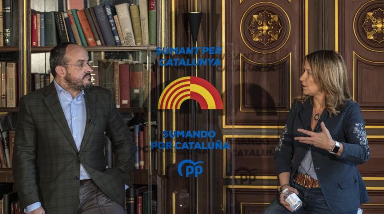 Fernández y Parera, ayer en Barcelona