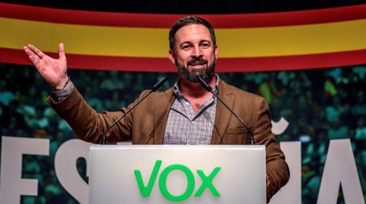 El presidente de Vox, Santiago Abascal