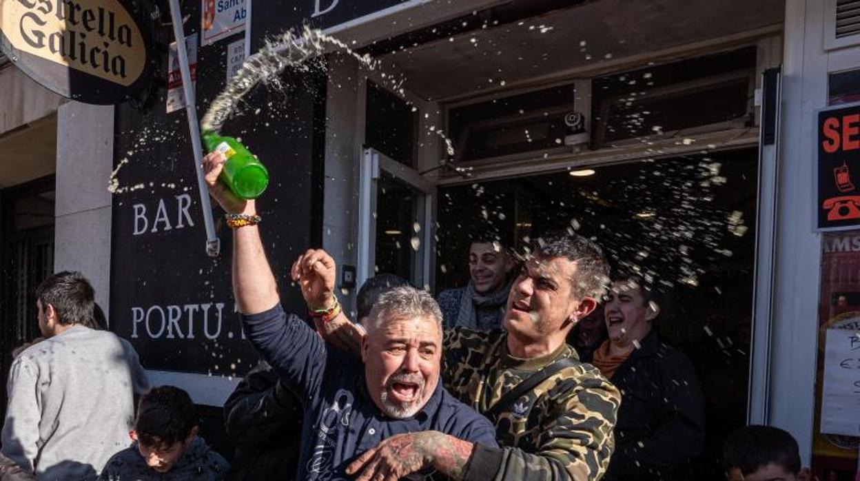 Celebración de uno de los premios del Sorteo del Niño de la edición anterior