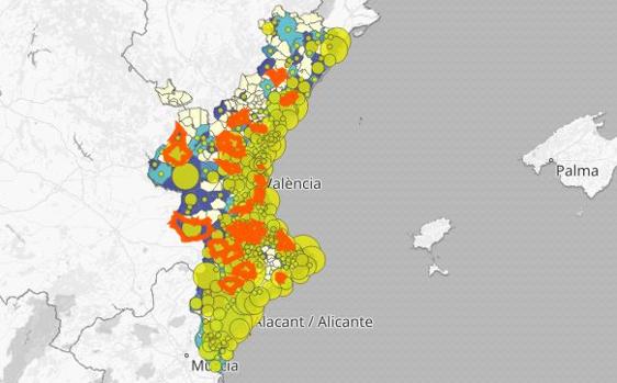 Restricciones en Valencia: mapa y listado por municipios de los nuevos rebrotes de coronavirus