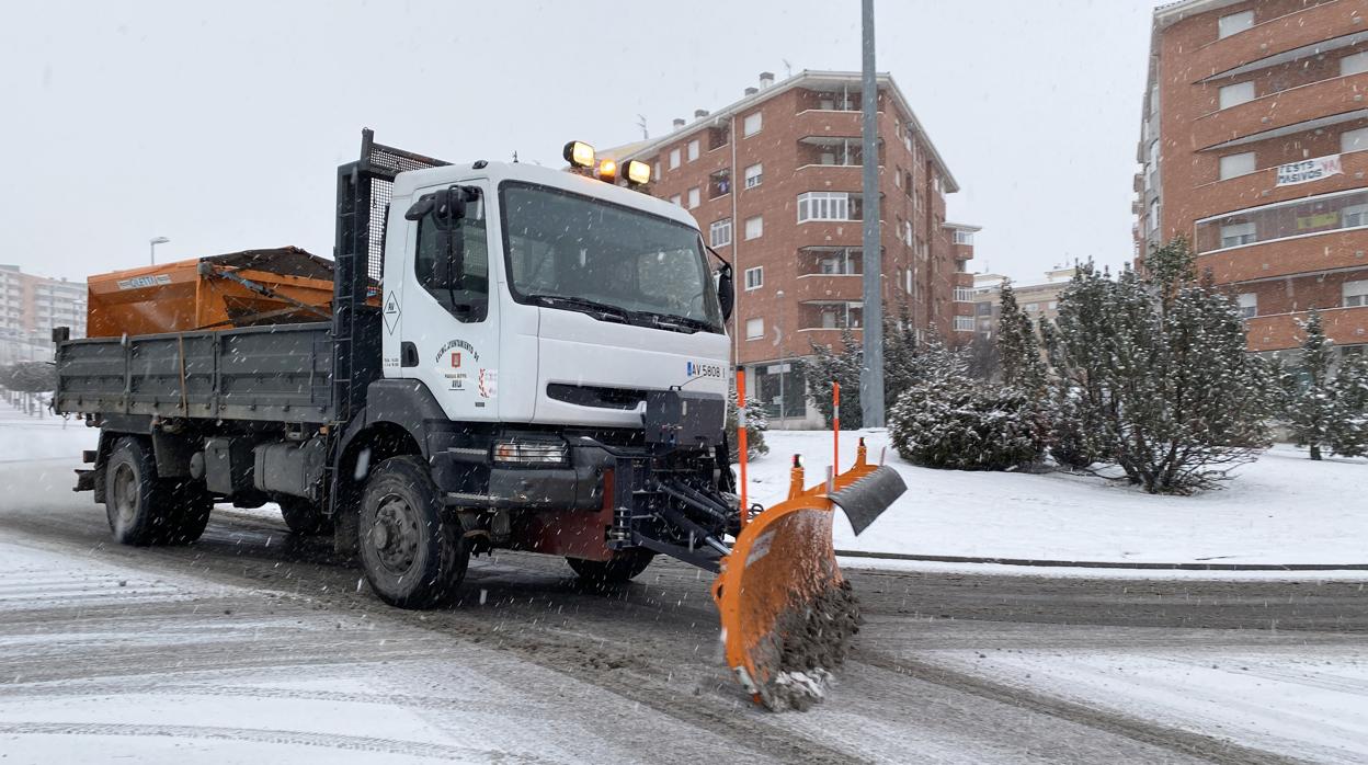 «Filomena» llega a Ávila en forma de nieve