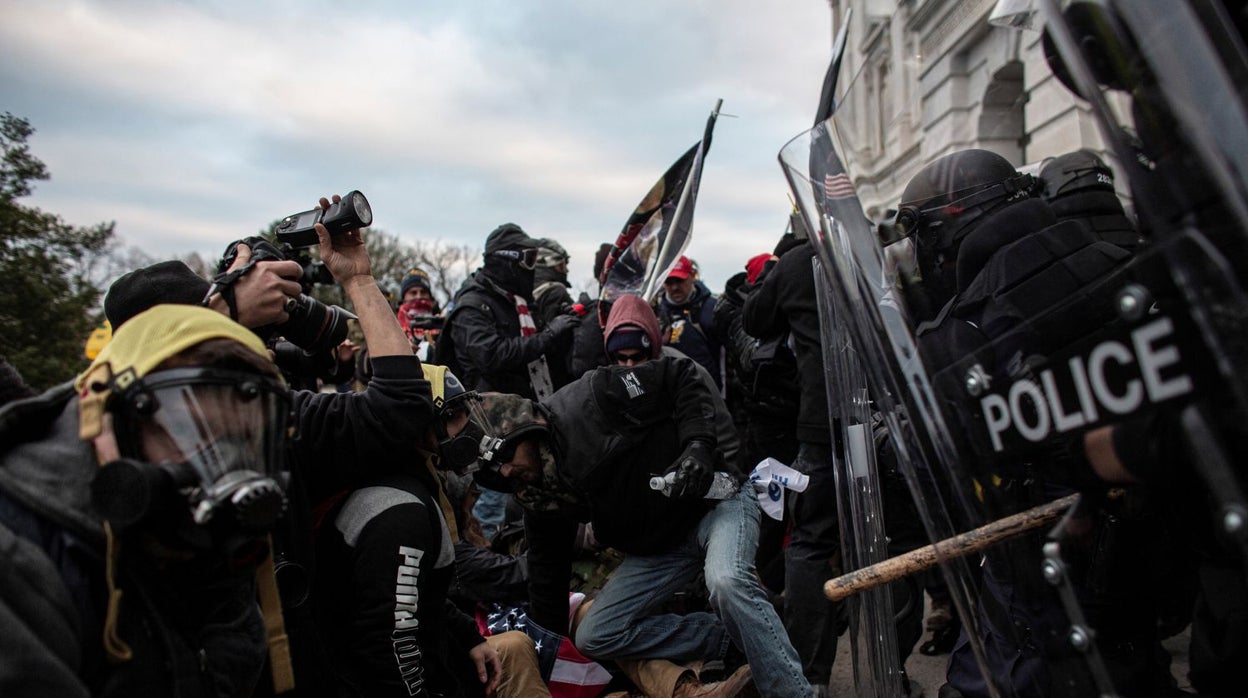 Un momento del asalto al capitolio del pasado miércoles