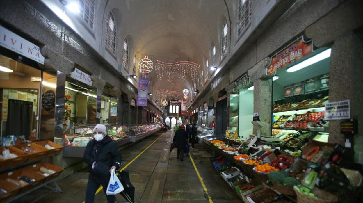 Mercado de Santiago, antes de Navidad