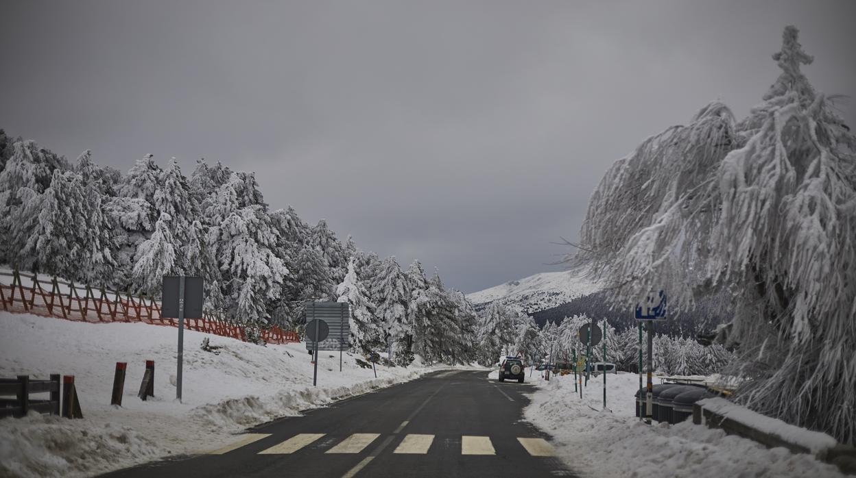 La sierra de Madrid nevada