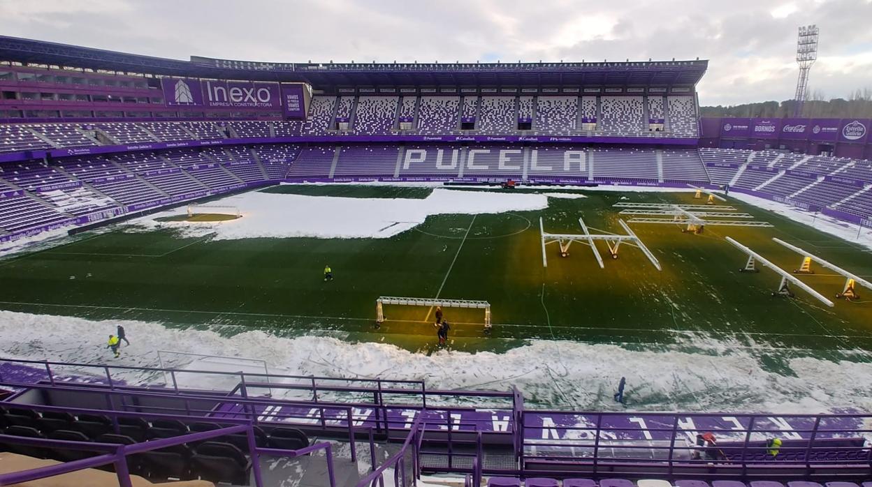 Estado en el que estaba el Zorrilla esta mañana