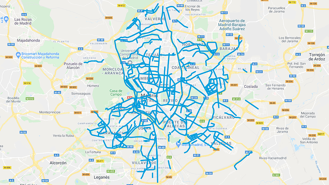 Evolución de la limpieza de la nieve en Madrid: averigua el estado de las calles en tiempo real