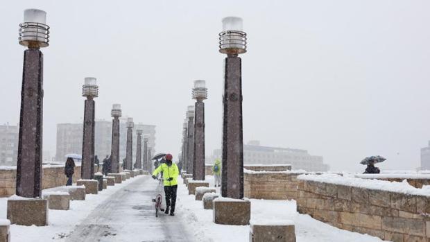 Zaragoza capital: de helarse con «Filomena» a máximas de 15 grados en cuestión de siete días