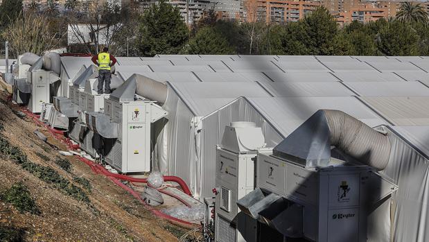 El hospital de campaña de Valencia sigue presentando deficiencias nueve meses después de su inauguración