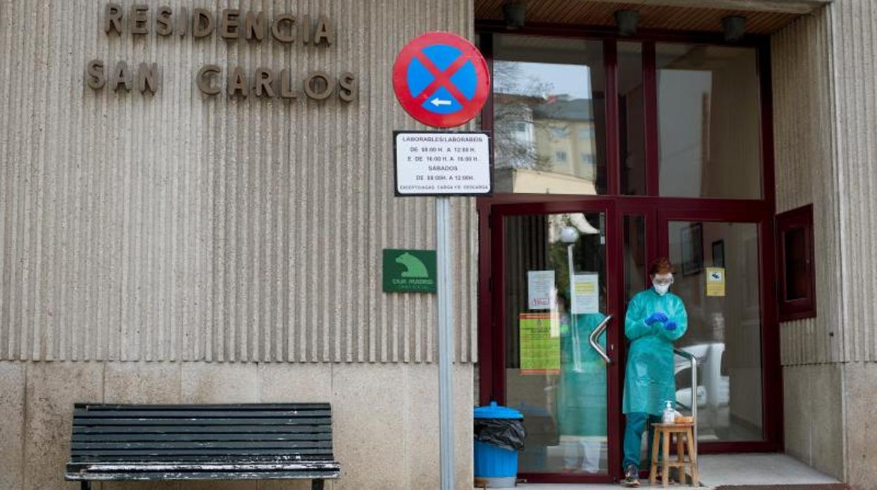 Exterior de una residencia sociosanitaria, en una imagen de archivo