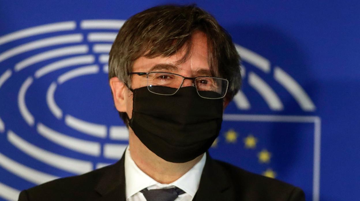 Carles Puigdemont, en el Europarlamento