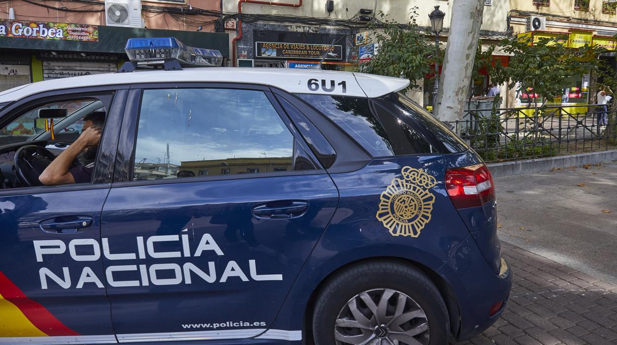 Un vehículo de la Policía Nacional