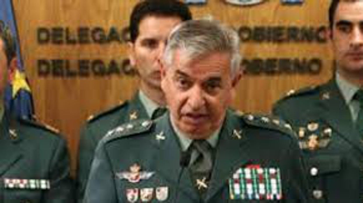 El coronel Corbí, en la rueda de prensa que dio de la resolución del caso de Diana Quer