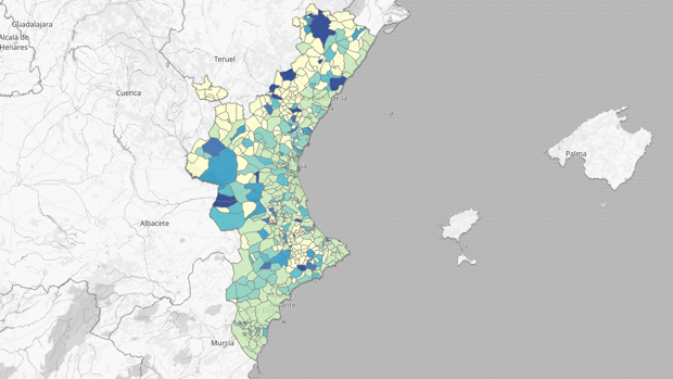 Coronavirus en Valencia: listado de los municipios que han sumado positivos y muertos esta semana