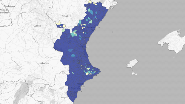 Coronavirus en Valencia: mapa y listado de los últimos rebrotes por municipios y origen