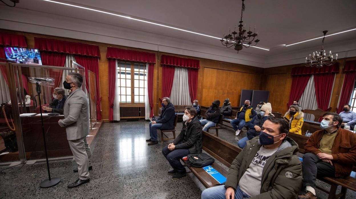 Sala de juicios donde se celebró la vista oral de la Operación Zamburiña