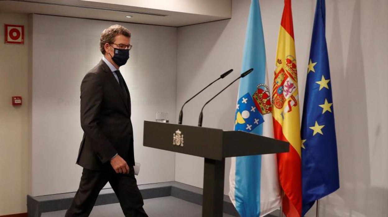 Alberto Núñez Feijóo, en el Palacio de La Moncloa el viernes pasado