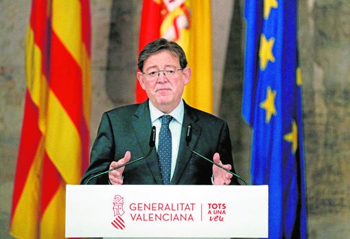 Imagen del presidente de la Generalitat, Ximo Puig