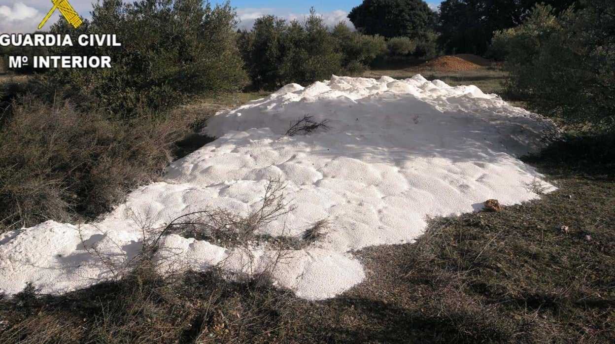 Lodos de producción láctea en el término municipal de Yebes