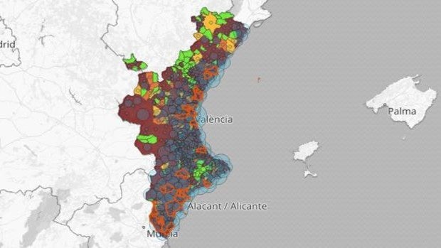 Restricciones en Valencia: mapa y listado de los nuevos rebrotes de coronavirus por municipios y origen