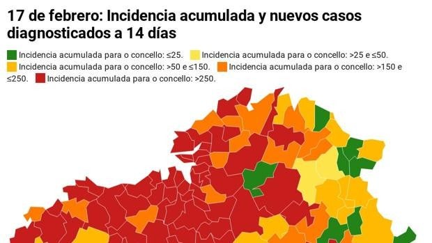 Coronavirus Galicia: descubre la incidencia y los nuevos casos de tu concello el primer día de alivio de restricciones