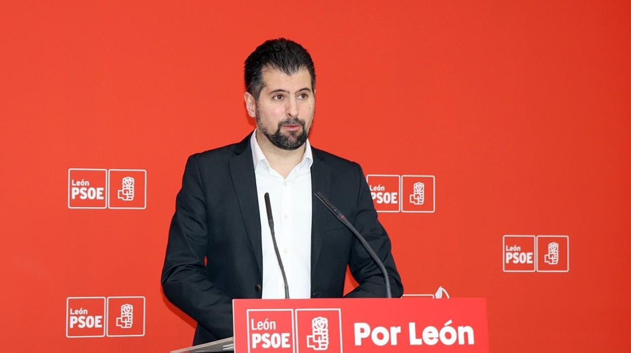 Luis Tudanca, durante su intervención en el Comité Provincial del PSOE de León