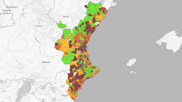Desescalada de las restricciones en Valencia: los diez municipios con más casos de coronavirus