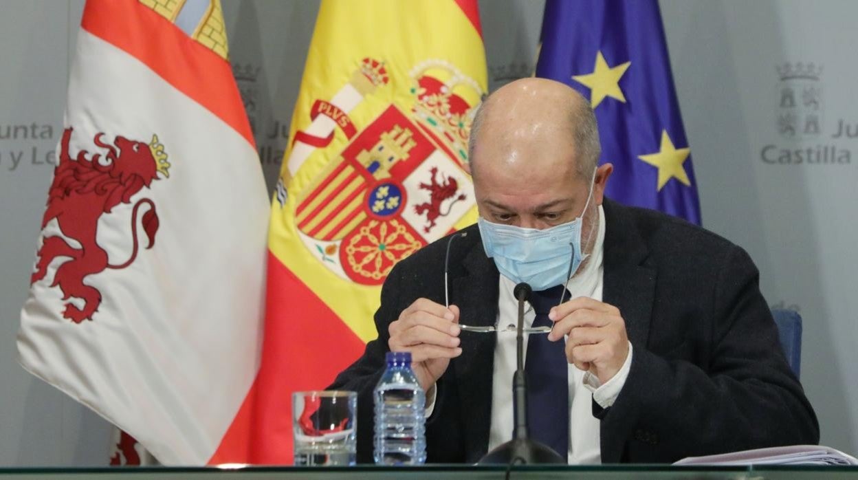 El vicepresidente Francisco Igea, durante el Consejo de Gobierno