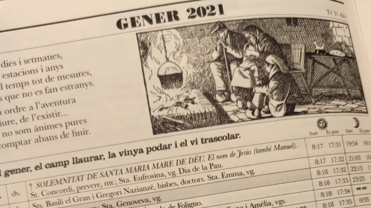 El tradicional «Calendari dels Pagesos»